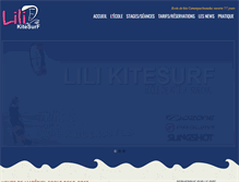 Tablet Screenshot of lilikitesurf.com